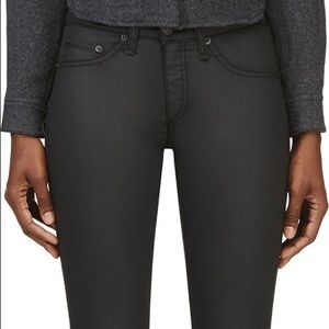 Rag & Bone black coated the legging jeans